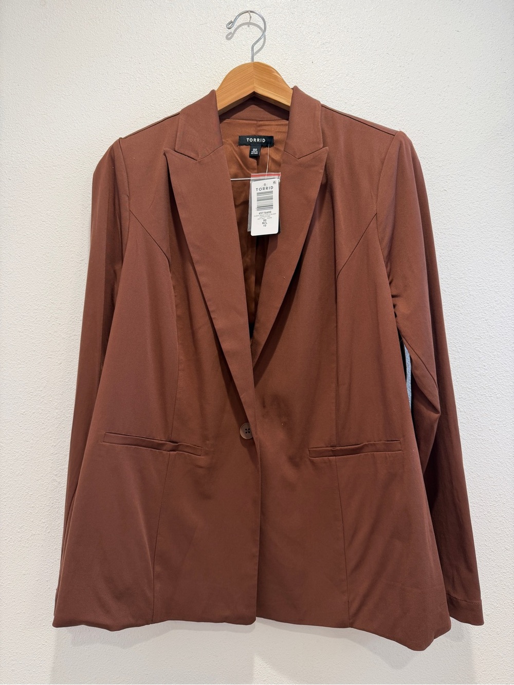 Torrid Classic Blazer New With Tags Color Cappuccino Size M/L